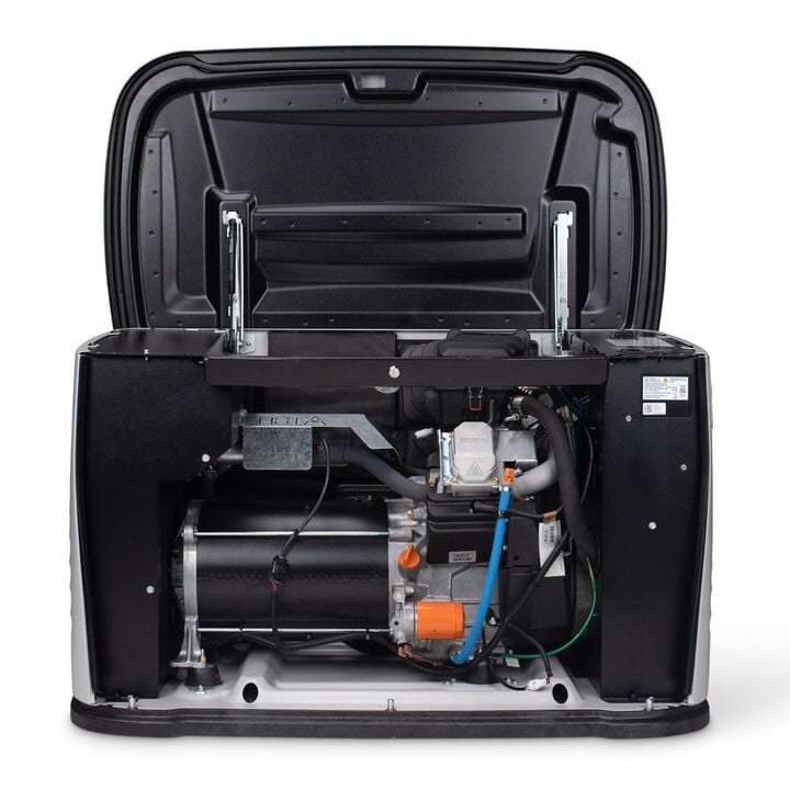 Generac Next Generation 24000 Watt 24kW Dual Fuel 50 State Air Cooled Home Standby Generator with 200-Amp Transfer Switch, large image number 2
