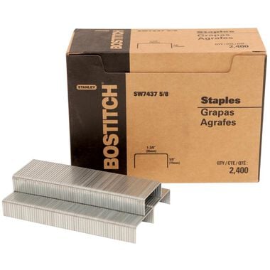 Bostitch 2400-Qty 5/8 In. Leg 1-3/8 In. Crown Packaging Staple (.074in x .037in), large image number 1