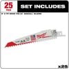 Milwaukee 6 in. 5 TPI The Ax SAWZALL Blade 25PK, small image number 2