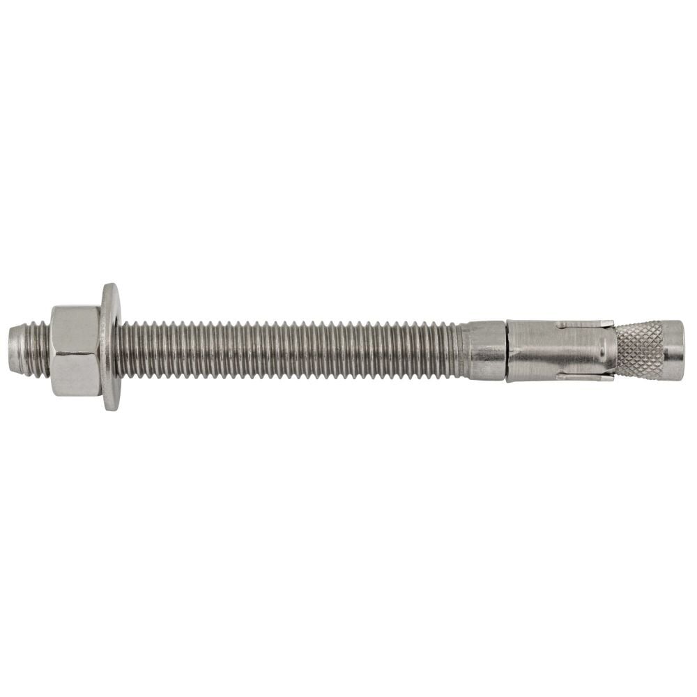 DEWALT 1/2 In. x 5-1/2 In. Power-Stud Stainless Steel Wedge Expansion Anchor – 50 Anchors – 7624SD6-PWR