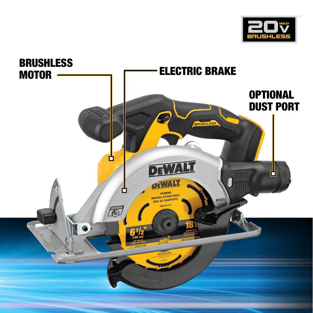 DEWALT 20V MAX Circular Saw & Drill Combo POWERSTACK Kit, large image number 10