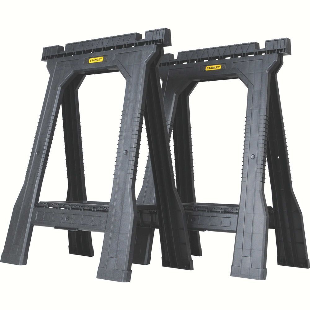 Stanley Folding Sawhorse, 2 Pack, large image number 1