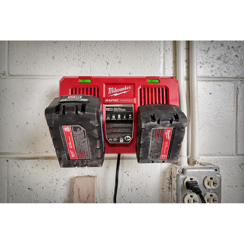 Milwaukee M18 Dual Bay Simultaneous Rapid Charger, large image number 7