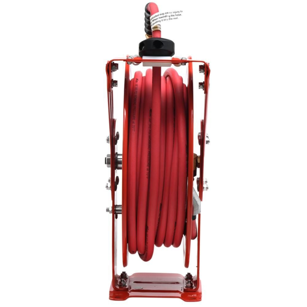 Milton Industrial Auto-Retracting Air Hose Reel - 3/8in x 50' - 300 Max PSI, large image number 4