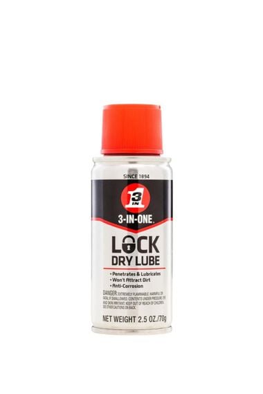 3-In-One Lock Dry Lube 2.5 oz