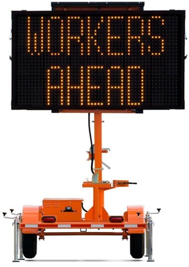 Wanco Matrix Mini Message Display Sign with Hand Operated Winch