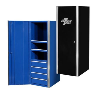 Extreme Tools Ex Professional Series 24 In. 4-Drawer 2-Shelf Side Cabinet Blue, large image number 0
