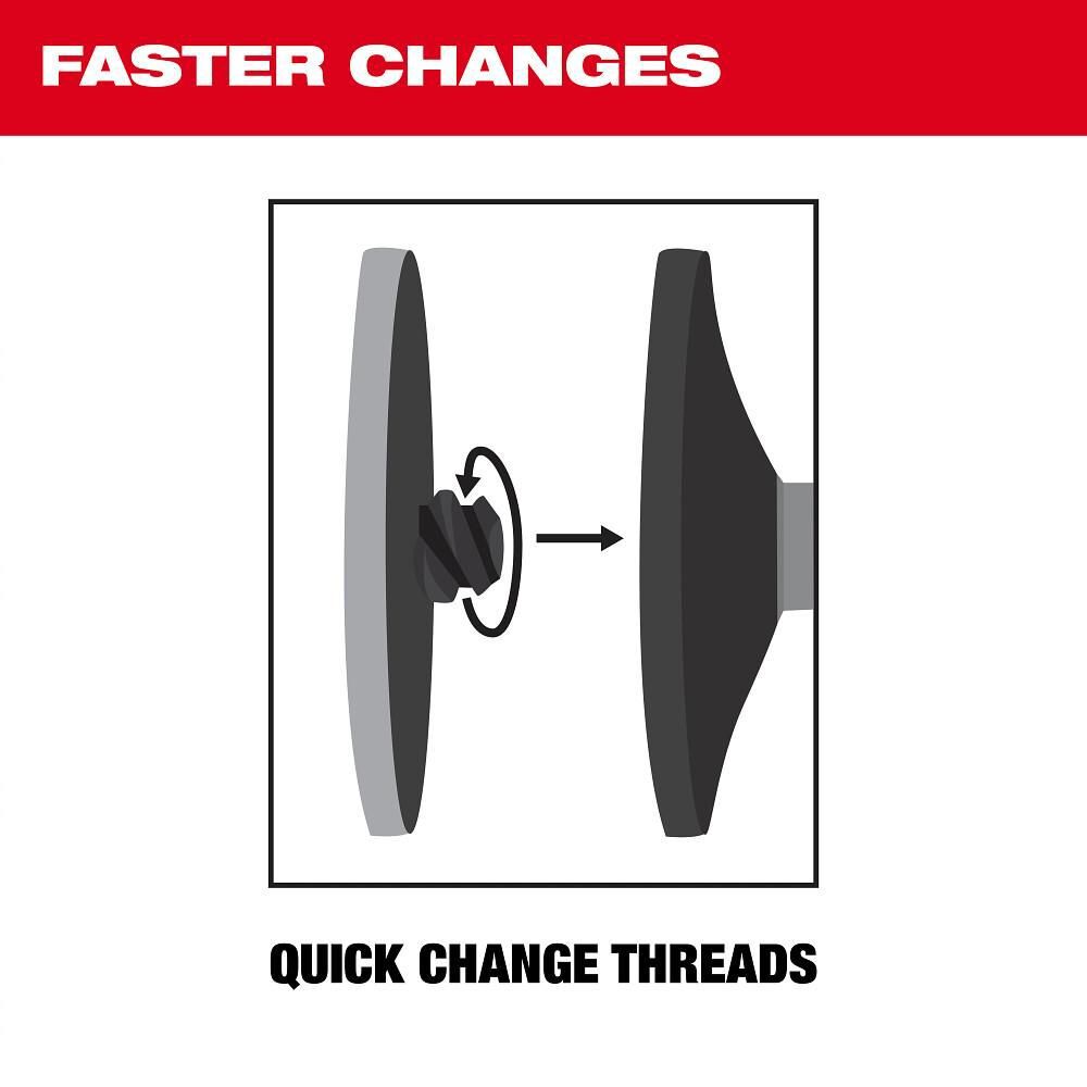 Milwaukee 2 Inch Quick Change Disc Kit, 10 Piece, large image number 5
