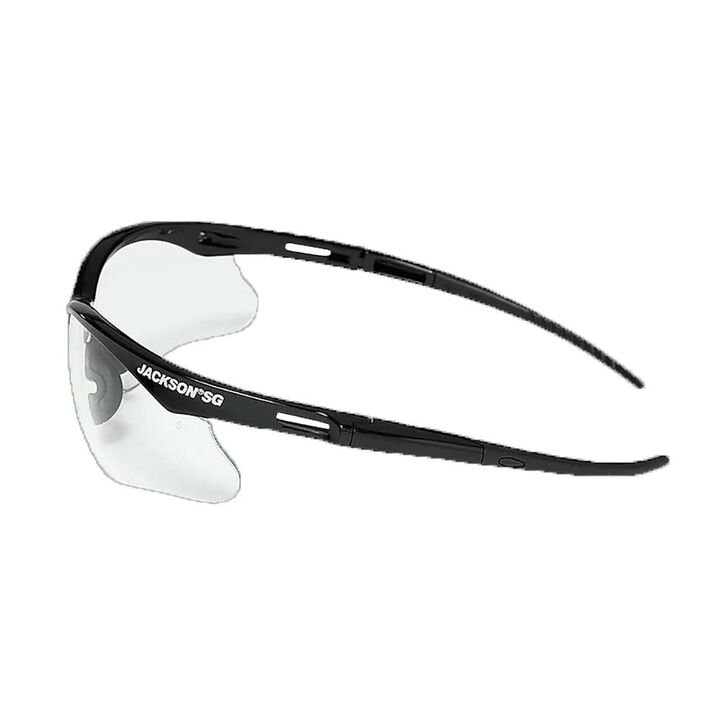Jackson Safety Glasses Anti Scratch Coating Clear Lens Black Frame, large image number 5