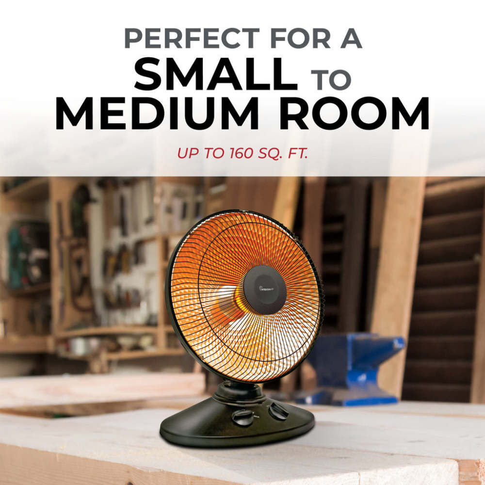 VisionAir 16 In. 700/1000W 3412 Btu 160 Sq-Ft. Radiant Dish Heater, large image number 2
