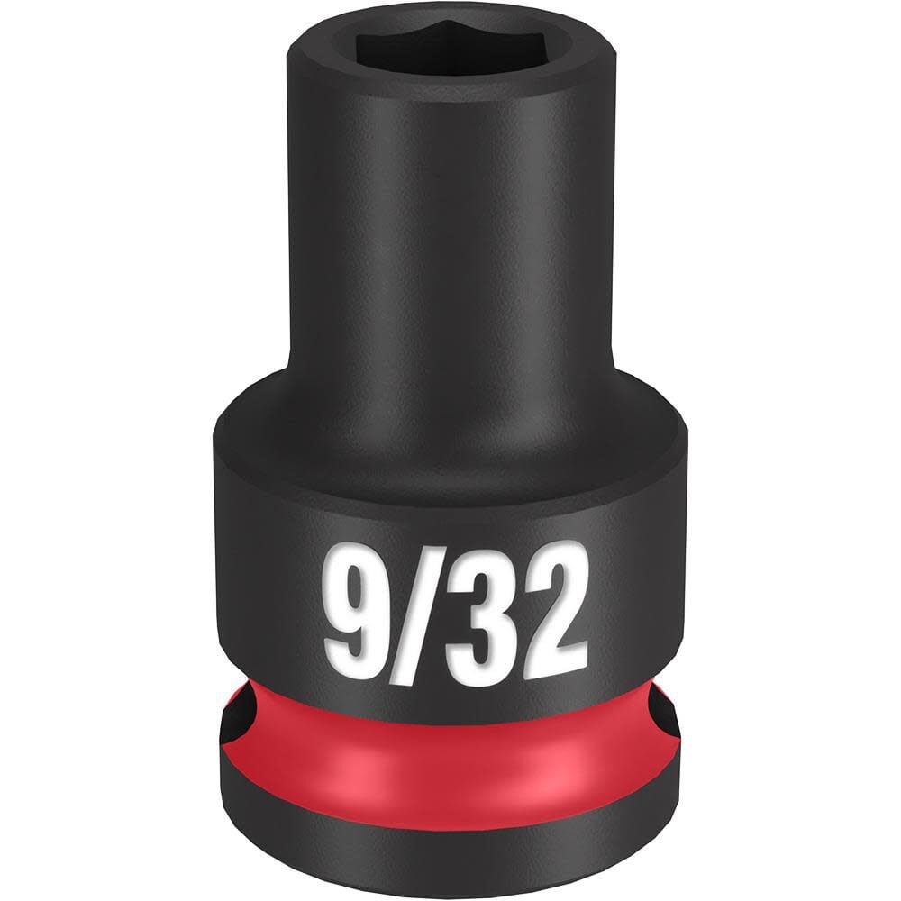 Milwaukee Impact Socket 3/8in Drive 9/32in Standard 6 Point, large image number 1