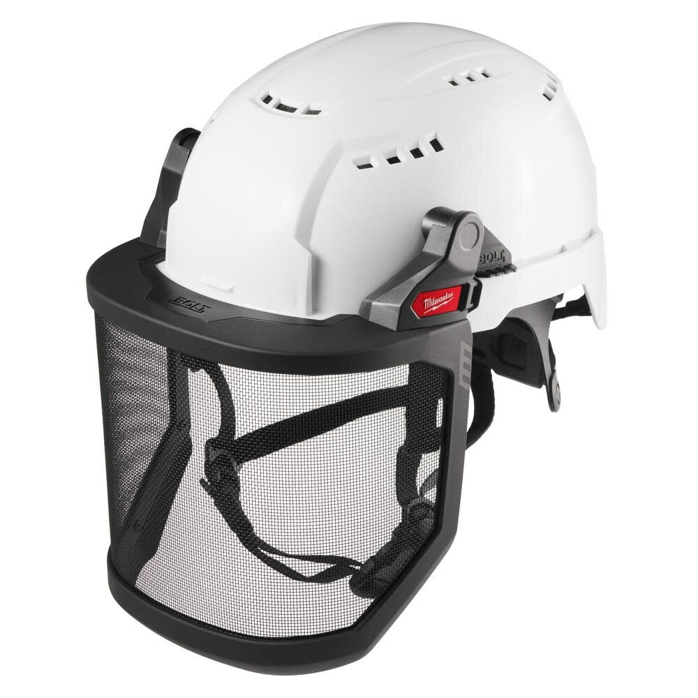 Milwaukee BOLT Full Face Shield Metal Mesh Compatible with Safety Helmet No Brim, large image number 2