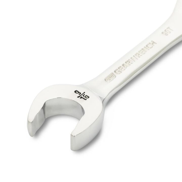 GEARWRENCH 90-Tooth 12 Point SAE Stubby Ratcheting Combination Wrench Set 7pc, large image number 2