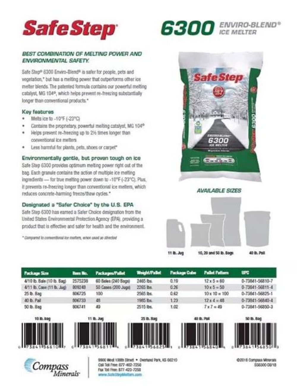 Safe Step 6300 Enviro Blend Ice Melter, 50lbs, large image number 3
