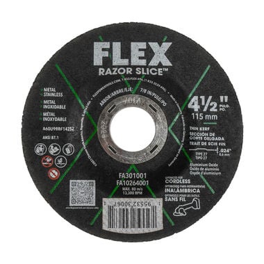 FLEX 4-1/2 Inch RAZOR SLICE Cut-Off Disc 50pk