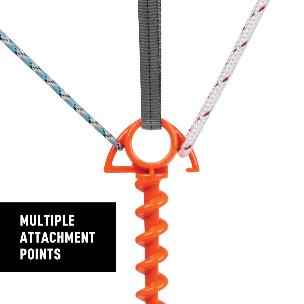 Nite Ize Screw Small Ground Anchor Orange 4 Pieces, large image number 4