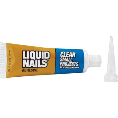 Liquid Nails Silicone Adhesive Clear Small Projects 2.5oz