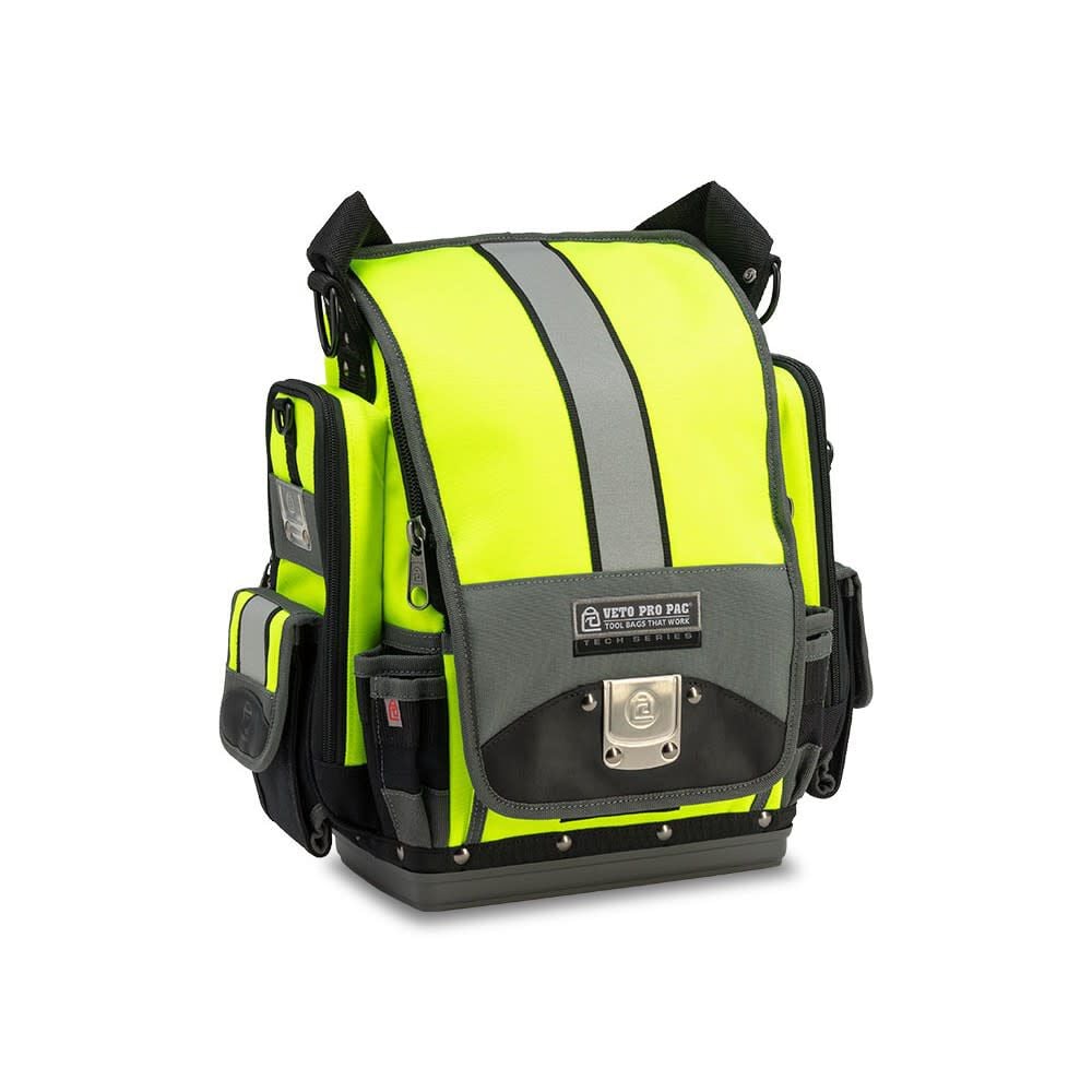 Veto Pro Pac TP-XXL Tool Pouch Hi Viz Yellow Closable Mid Sized, large image number 1