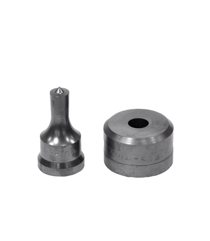 Edwards 1/2 Inch Punch x 17/32 Inch Die Steel Round Punch & Die Set