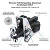 Shocker Hitch Streamline 10K Aluminum 2 Inch Air Receiver Hitch & Raised Ball Mount 2 Inch Hitch Ball, small image number 2