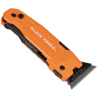 Klein Tools FLICKBLADE 2-in-1 Utility Knife / Scraper with Blade Storage
