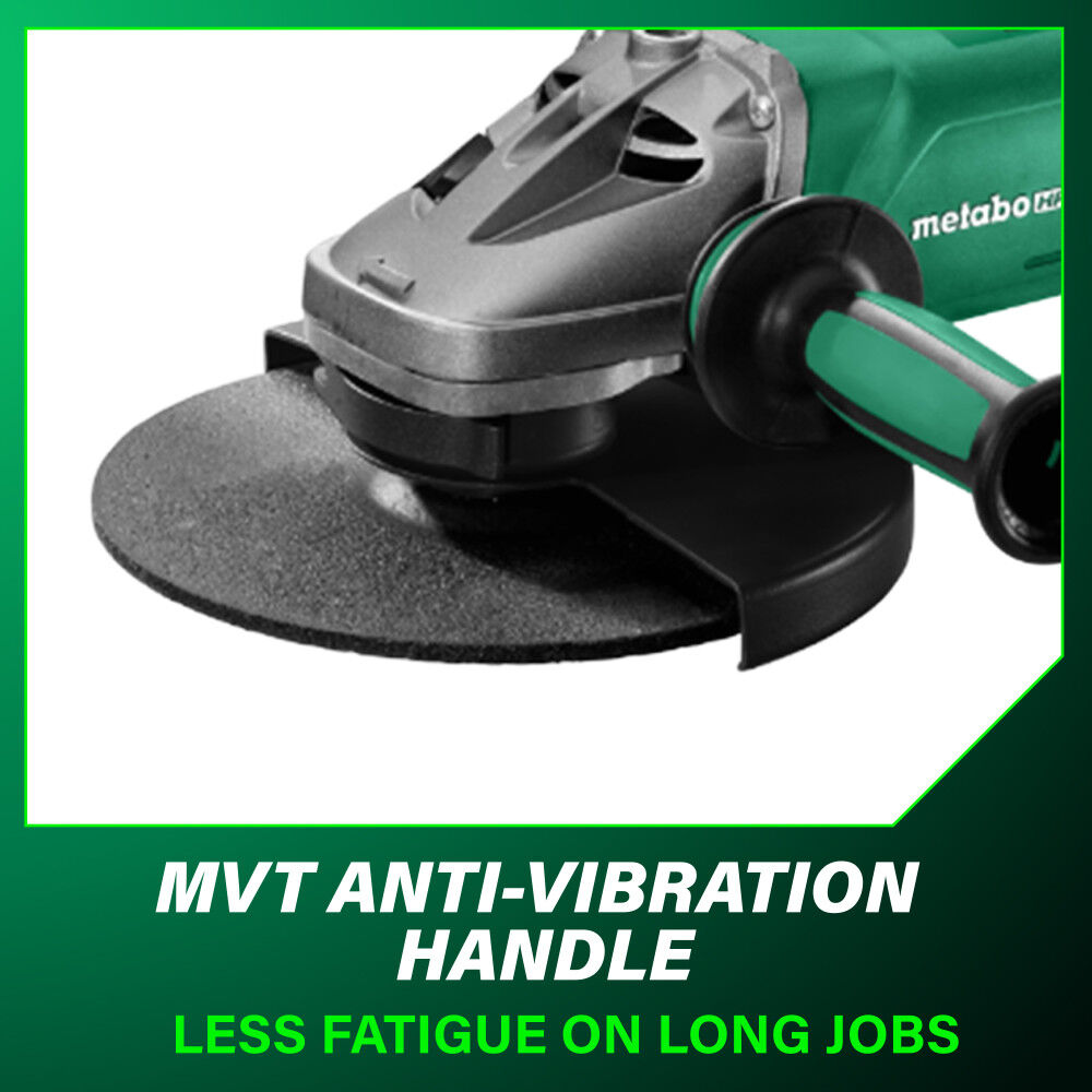 Metabo HPT Pro Series W 24-230 MVT 9 Inch Angle Grinder, large image number 8