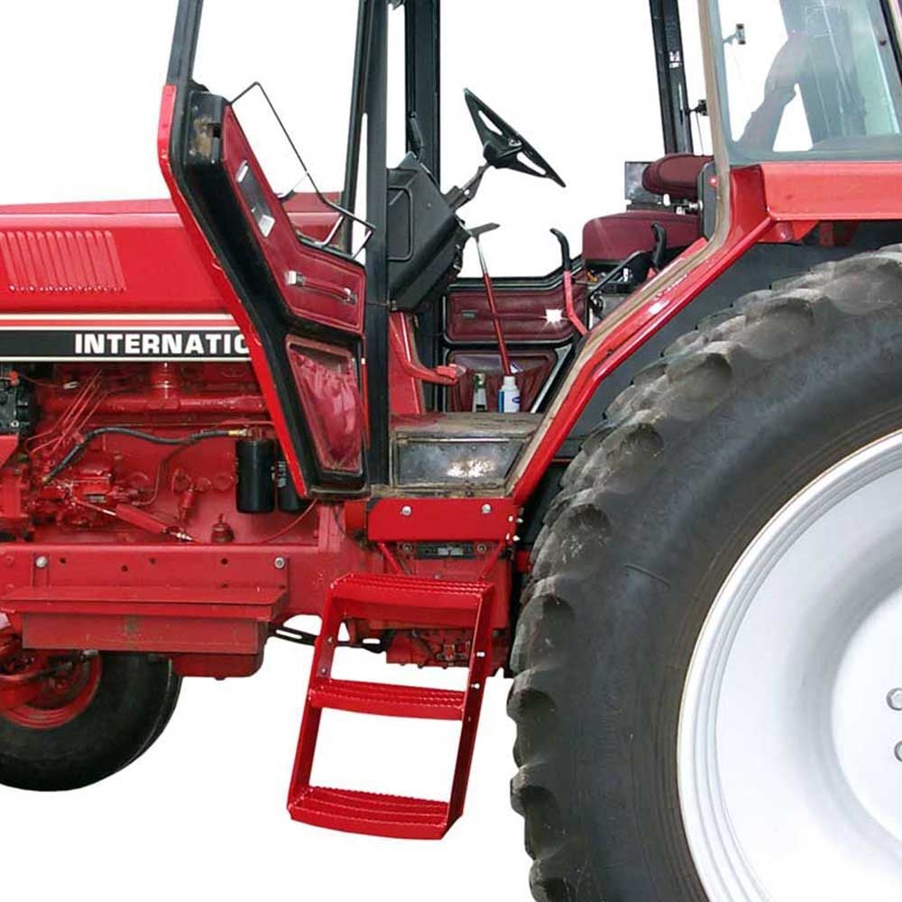 K&M Manufacturing LH 3-Step Kit for International Harvester 86 Series Tractors Red, large image number 3