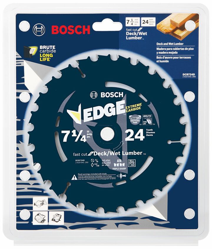 Bosch 7-1/4 Inch Edge Circular Saw Blade, large image number 1