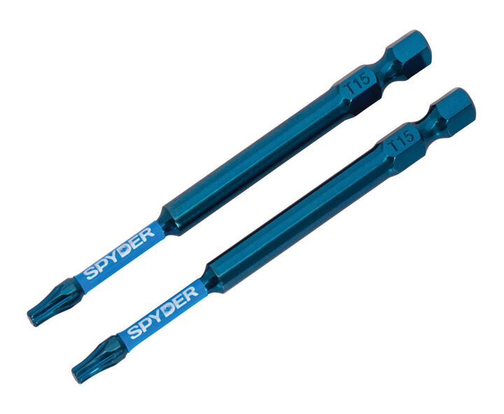 Spyder 3.5 Inch Long T15 Star Impact Driver Screwdriver Bit, 2 Pieces, large image number 5