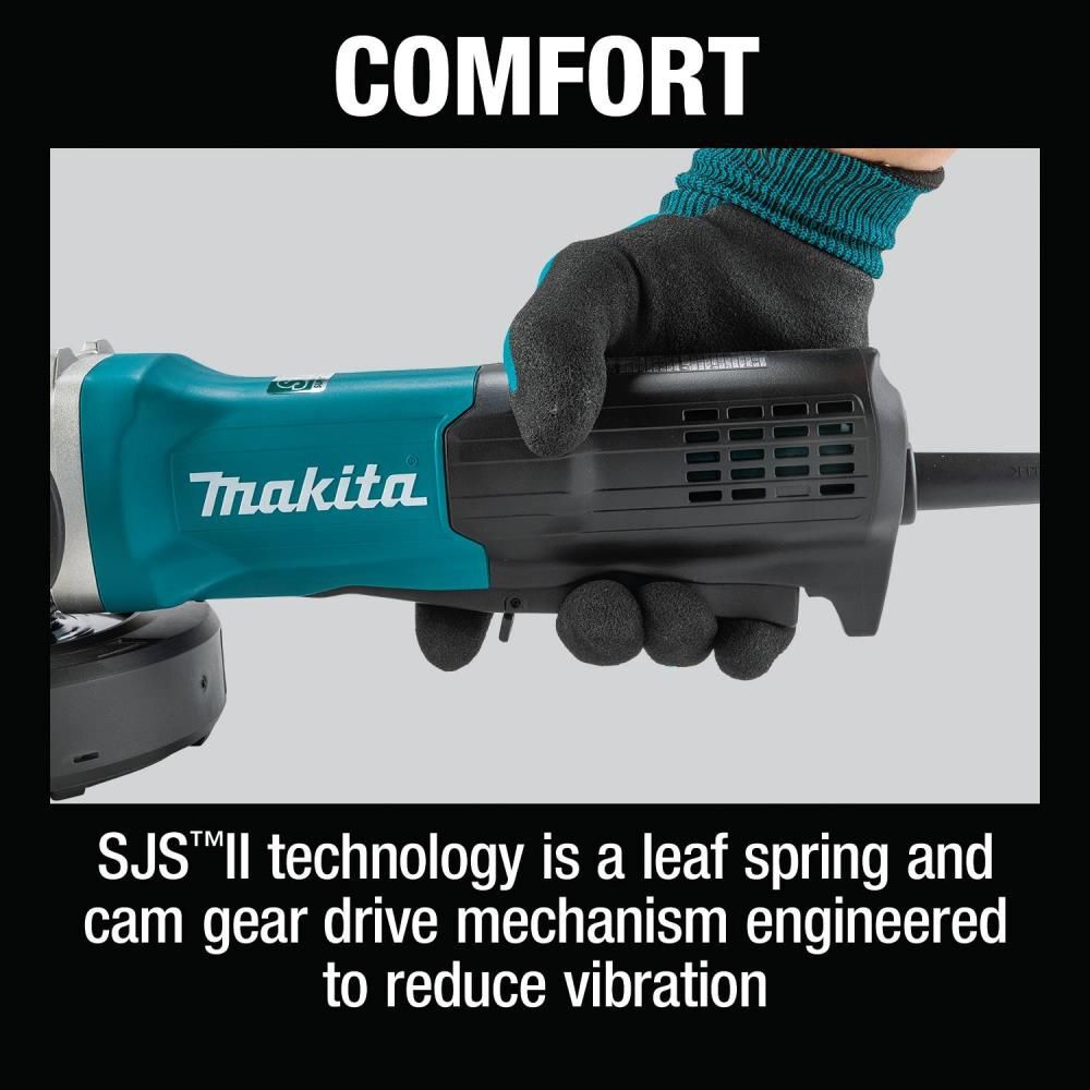 Makita 4-1/2 in SJS II High-Power Angle Grinder Paddle Switch, large image number 10