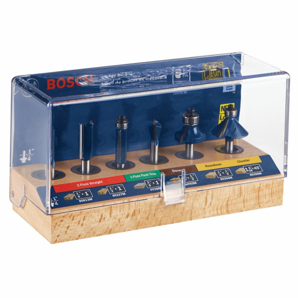 Bosch Multi-Purpose Set 1/4 Inch-Shank 6 Piece, large image number 4