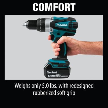 Makita 18V LXT Lithium Ion Cordless 1/2in Driver-Drill Kit (4.0Ah), large image number 6