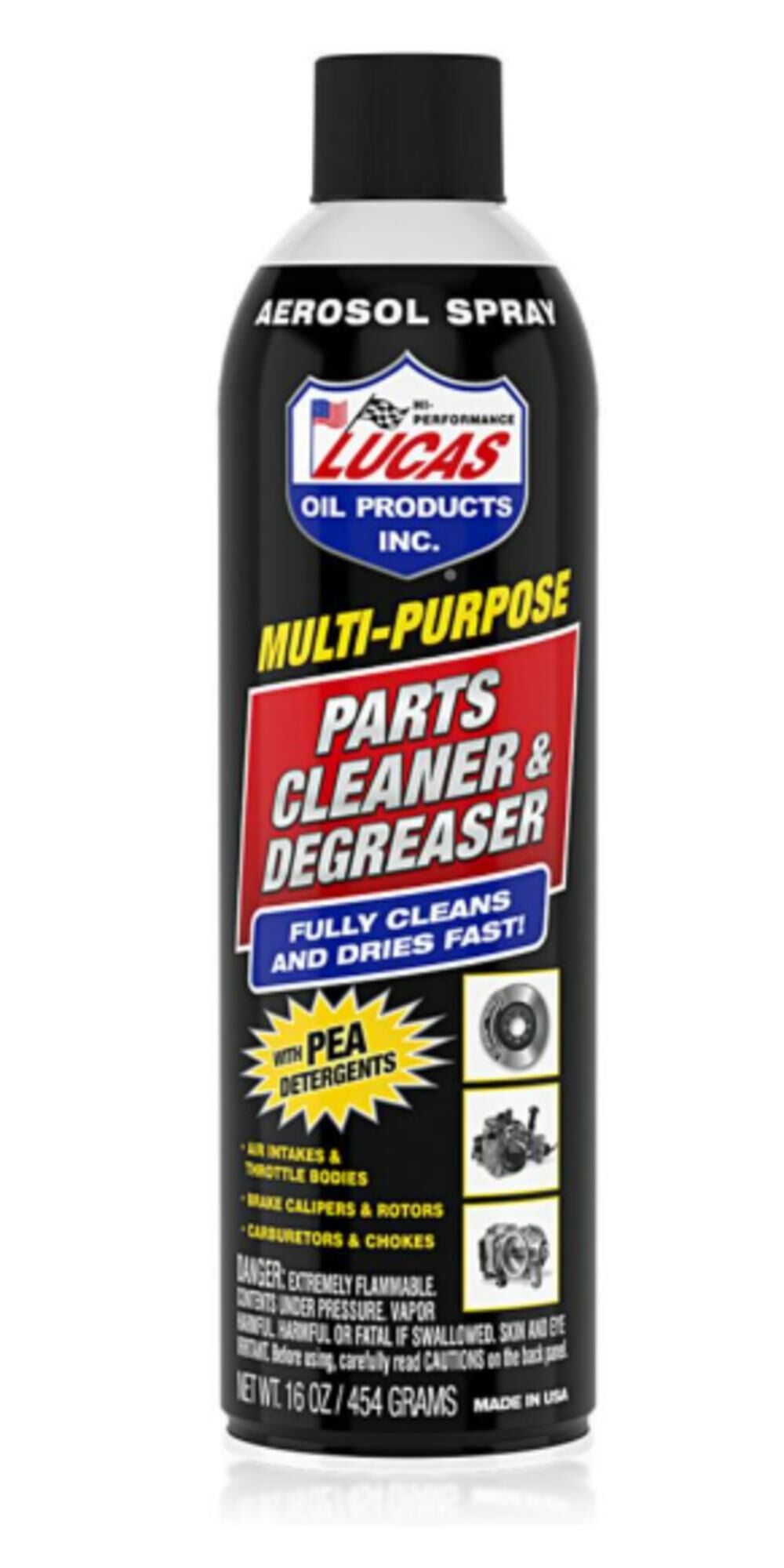 Lucas Oil Multi Purpose Parts Cleaner & Degreaser Aerosol 16 Fluid Ounces, large image number 2