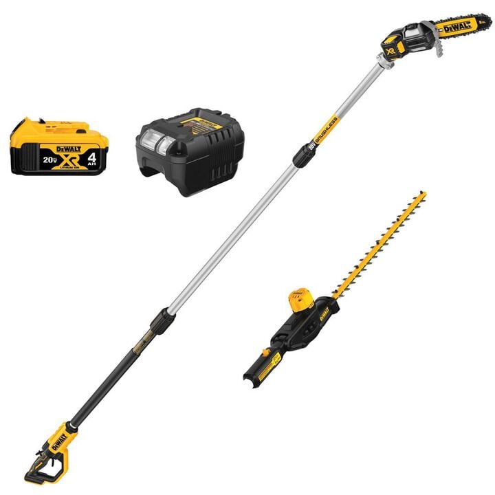 DEWALT 20V MAX Lithium-Ion Cordless Pole Saw and Pole Hedge Trimmer Combo Kit
