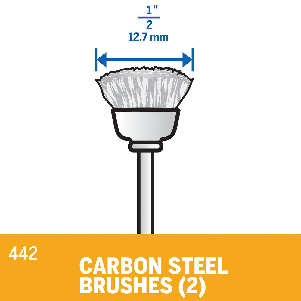 Dremel 1/2 In. Carbon Steel Brushes, large image number 2