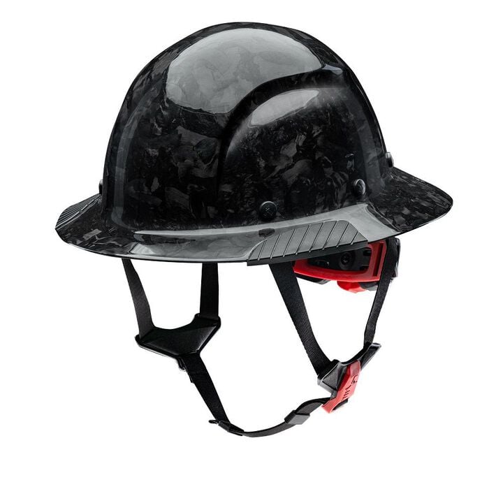 Lift Safety DAX Forged Carbon Fiber Full Brim Hard Hat Gloss Black