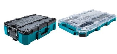 Makita MAKTRAK 2pc Medium Tool Box and Low-Profile Medium Organizer Bundle