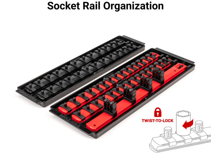 Tekton 1/4 Inch 6 Point Socket and Ratchet Set, (5/32-9/16 Inch, 4-15 mm), large image number 5
