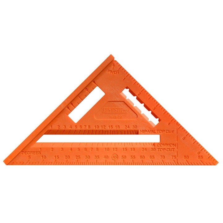 Johnson Level 7 Inch Structo-Cast Rafter Angle Square Glo Orange, large image number 1