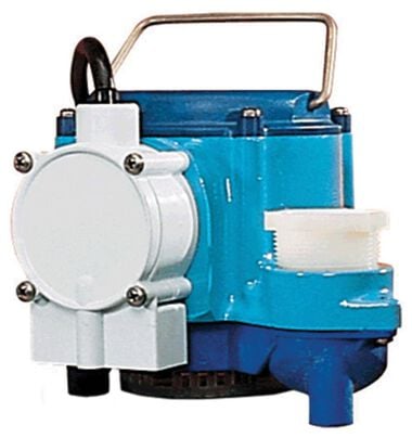 Little Giant Pump 6-CIA Automatic Submersible Sump Pump, 1/3HP 115V 10 Ft Cord 1-1/4/1-1/2 Inch Discharge, large image number 0