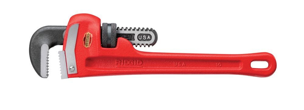 Ridgid 10 Inch Heavy-Duty Straight Pipe Wrench, large image number 1