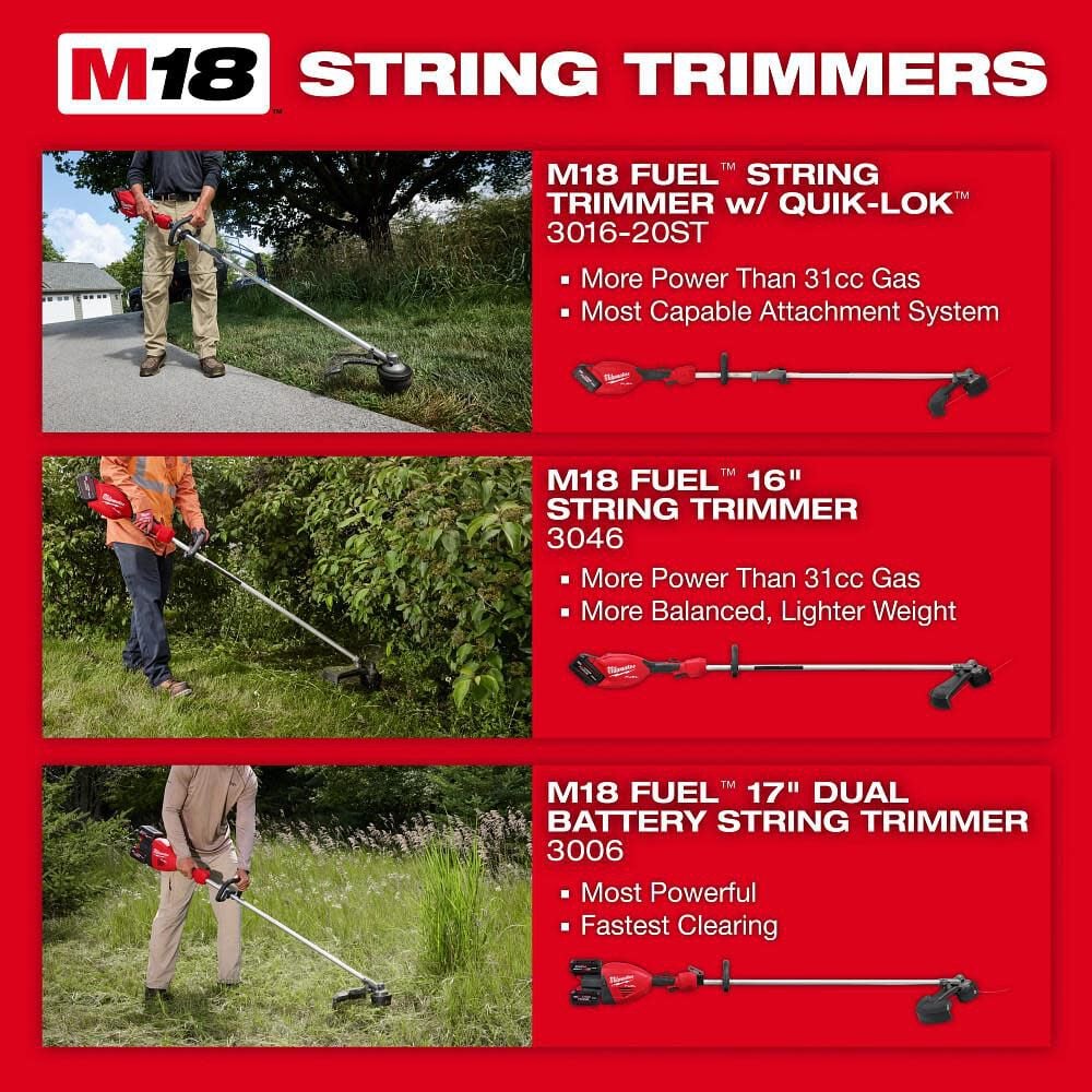 Milwaukee M18 Fuel String Trimmer With Quik Lok Bare Tool 3016 20st Sansujyuku sansujyuku.com