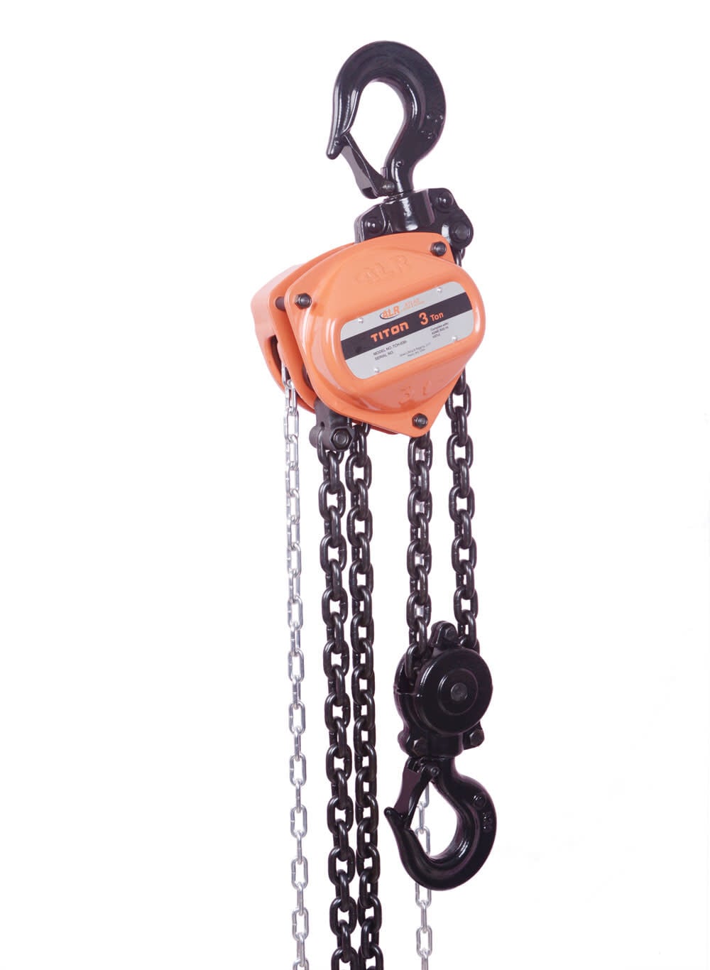 Atlas Lifting and Rigging TCH 3 Ton Chain Hoist 6600 lbs 15 Ft. Lift, large image number 1