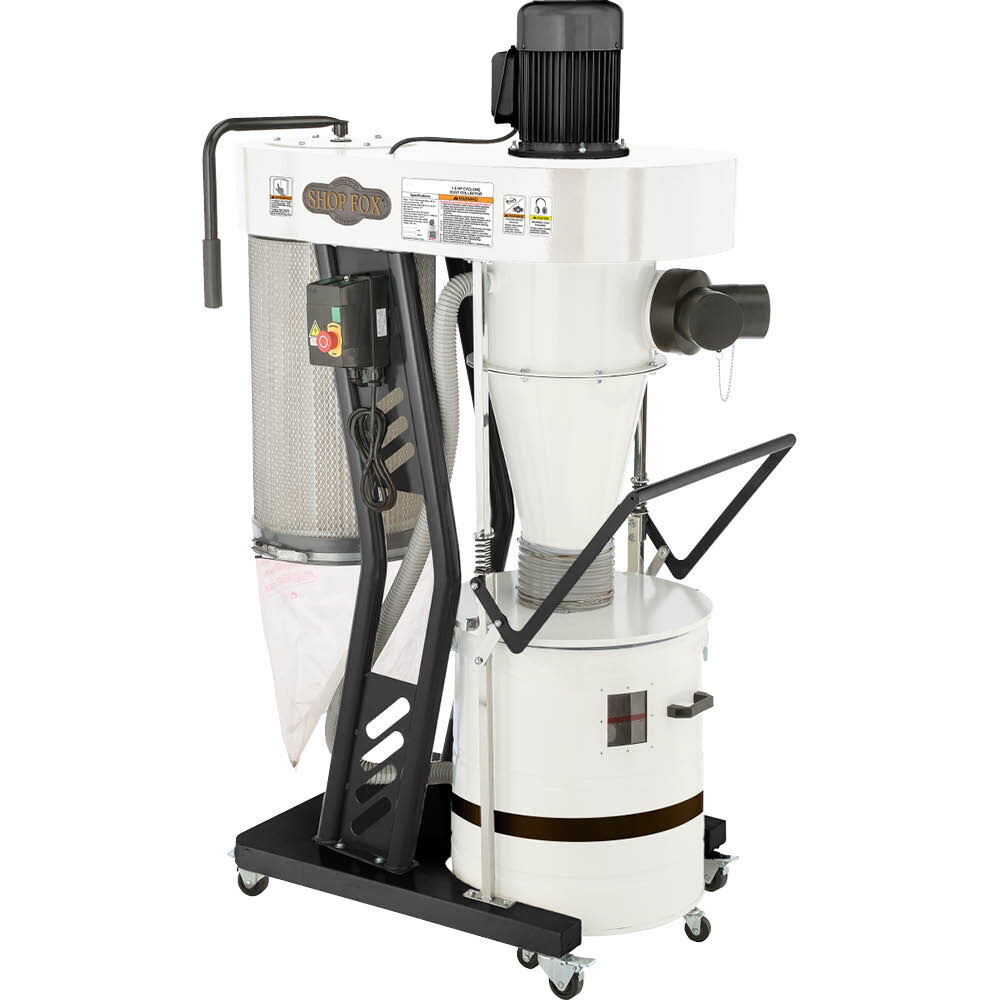 Shop Fox 1.5 HP Portable Cyclone Dust Collector, large image number 3