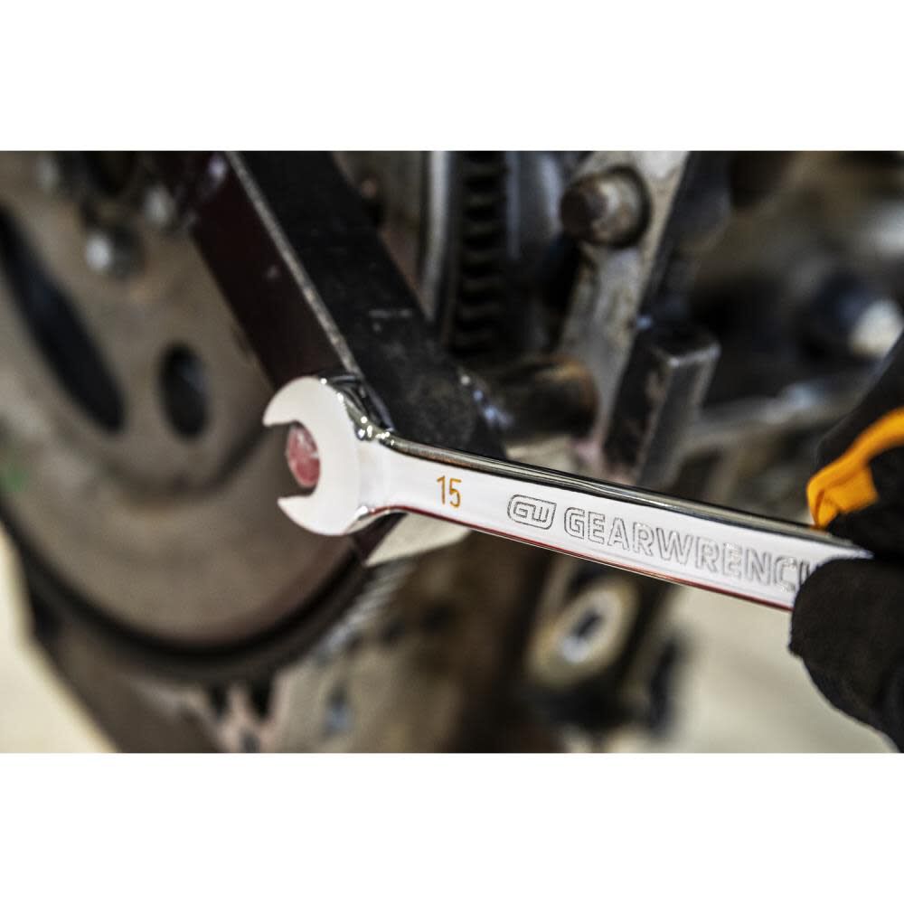 GEARWRENCH 21mm 90T 12 Point Ratcheting Combination Wrench, large image number 3