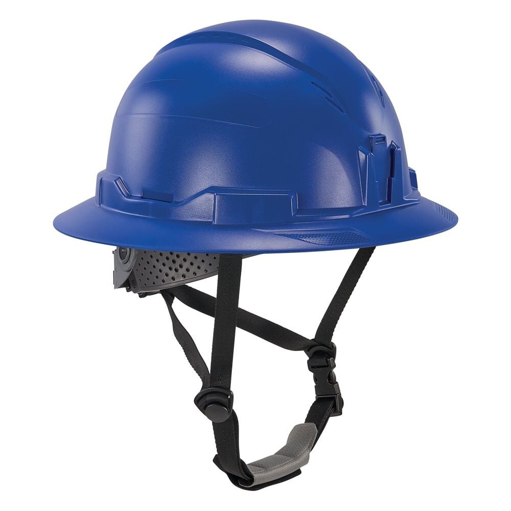 Ergodyne Skullerz 8963 Non-Vented Full Brim Hard Hat, Type 2, Class E, Blue – 60543