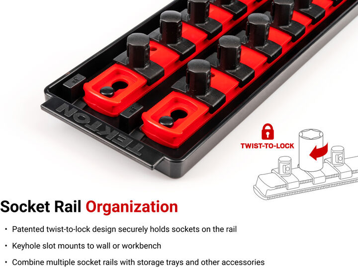 Tekton 1/2 Inch Deep 12 Point Socket Set, 23 Piece (10-32 mm), large image number 3