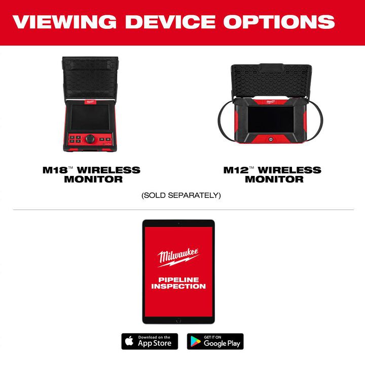 Milwaukee M12 85 Ft. High Flex Compact Inspection Camera Kit, large image number 8