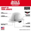 Milwaukee BOLT White Full Brim Hard Hat with 4pt Ratcheting Suspension Type 1 Class E & USB Cooling Fan Bundle, small image number 3