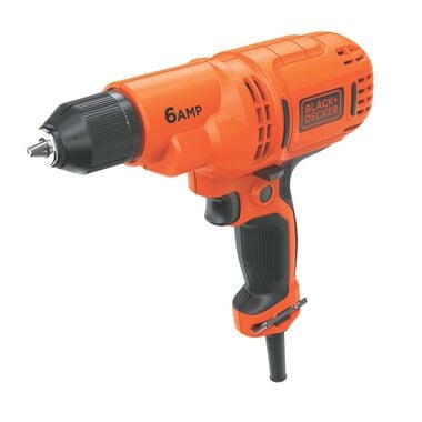 Black and Decker 3/8 in 6 Amp Corded Electric Drill Driver Kit